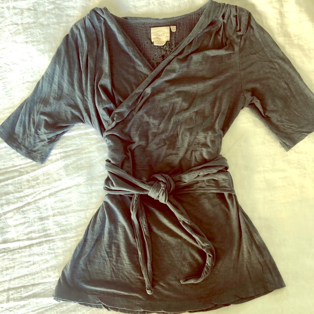 Beautiful mock wrap top